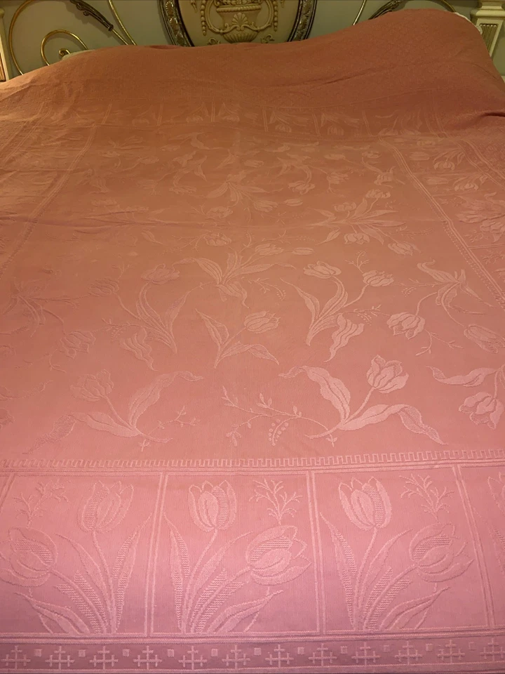 Funda Colcha Lujo $400 Queen/Doble Tamaño 240x215 Cm Algodón Melocotón Foto 4 de 4