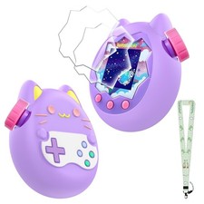 Case for Tamagotchi Paradise with Lanyard  2 Screen Protectors   Cute Purple