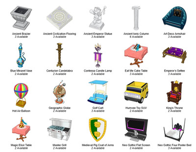 Webkinz RARE Online Items - Pick 3 for $3 (see description)