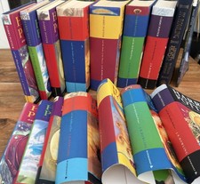 Harry Potter Complete Hardback Book  Set 7 Bl...