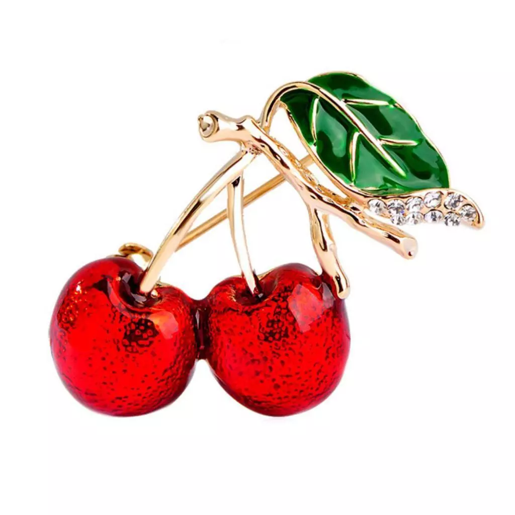 Cherry brooch deals