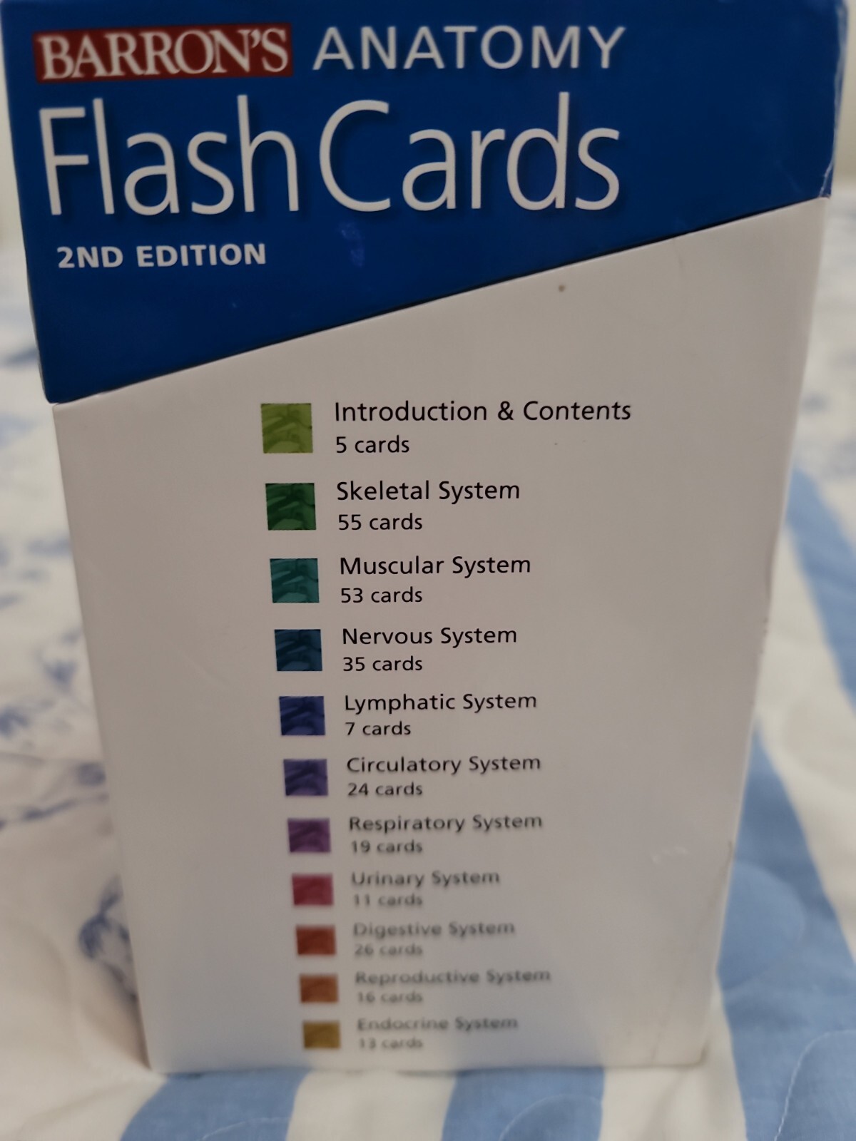 Barron's Anatomy Flash Cards 2nd ed COMPLETE Nursing Medical Student