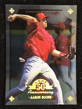 1998 DONRUSS- FRACTIONAL FOUNDATION 2926/ 3999- AARON BOONE #23 REDS