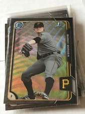 BUDDY BORDEN 2015 BOWMAN CHROME ASIA EXCLUSIVE BLACK WAVE REFRACTOR #BCP63!