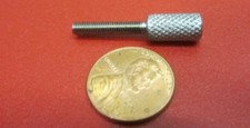 Narrow Head Stainless Knurled Thumb Screw, 1/4" Dia, 6-48 x 3/4" Length, 1 Pc