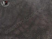 Accordion Grille Lining Soft Wire 18" x 7" BLACK / SILVER Vertical Lines