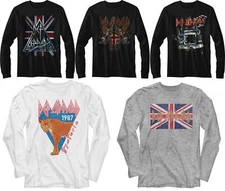 Pre-Sell Def Leppard Rock Music Licensed Long Sleeve Shirt 