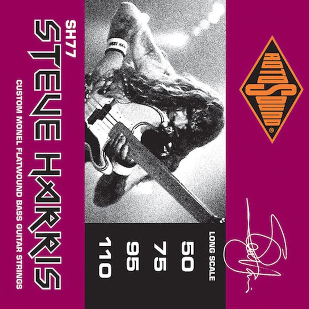 RotoSound Bass Guitar Strings Steve Harris SH77 Custom Monel