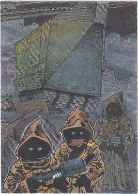 TCS 932  Jawas 1995 Star Wars Galaxy 3 Etched Foil #16