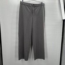 Eileen Fisher Pants Womens Large Gray Flex Tencel Ponte Straight Career Stretch