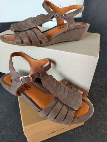 Sandales Femme Vabenni - Occasion En Bon État - Talon 2.1 Inch - Rouge - Style Décontracté
