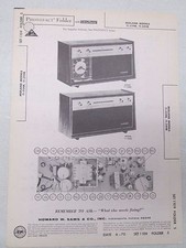 Vintage Sams Photofact Folder Radio Parts Manual Midland 11-334B 11-344B Clock