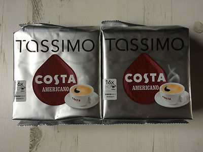Tassimo Costa Americano Coffee 2 Packs 