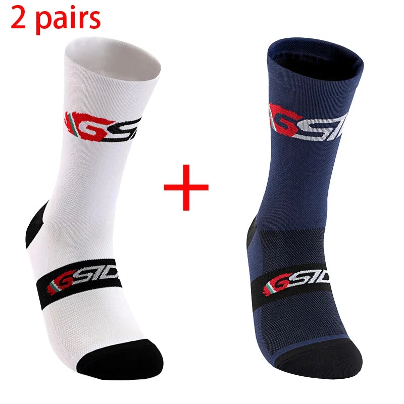2pairs Cycling Socks Bike Nurse Compression Road Bike Running Knee-high Sports - Image 2 of 4