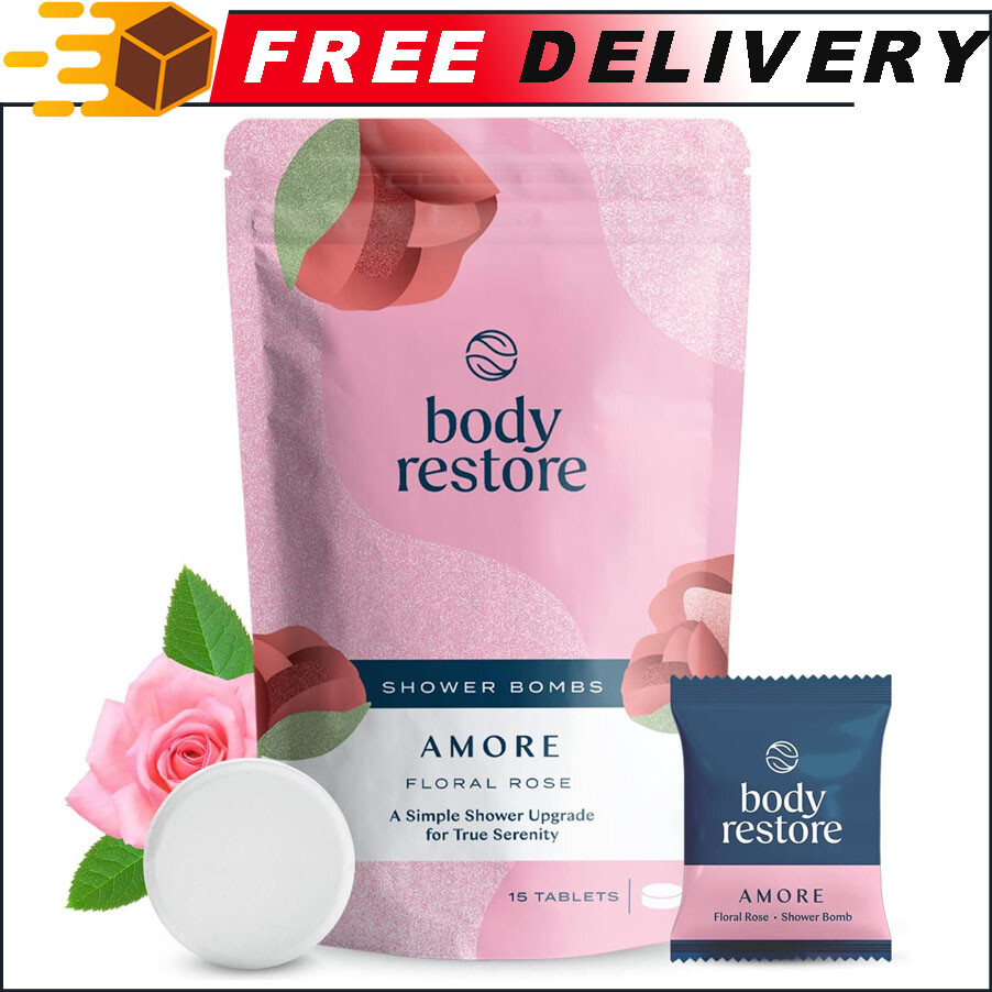 12Packs BodyRestore Shower Steamers Aromatherapy Rose Shower Bath