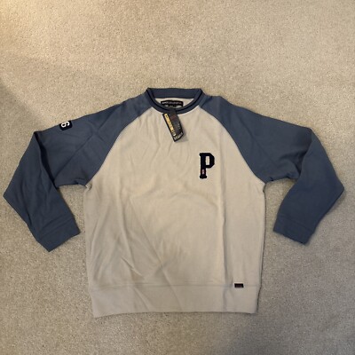 Private Member Beige Gray Sweater Sweatshirt Pullover Mens Size M NEW 47376