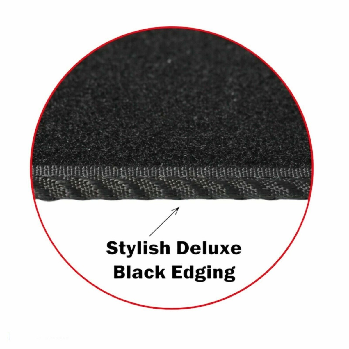 Fits Ford Kuga 2008-2012 Tailored Black Carpet Floor Mats – With Oval Clips, Full Set!