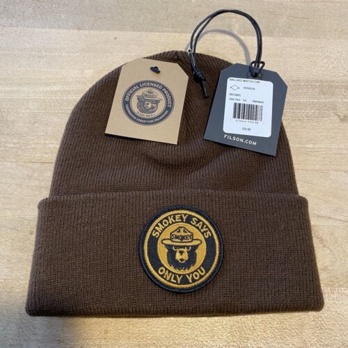 Filson Smokey Bear Ballard Watch Cap - New With Tags - Made In The USA - Afbeelding 1 van 14