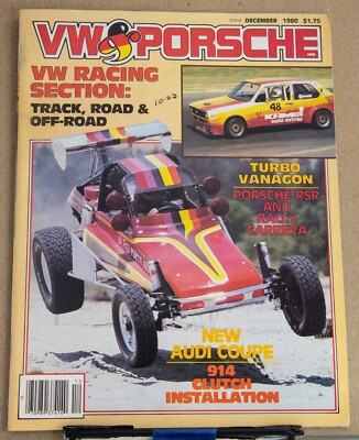 VW & PORSCHE Magazine December 1980 / Volkswagen Racing cover | eBay