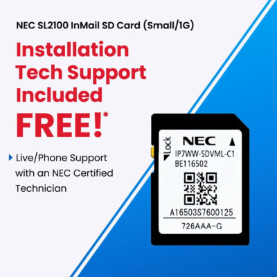NEC SL2100 InMail SD Card Small  1G SDVMS BE116502 NEW