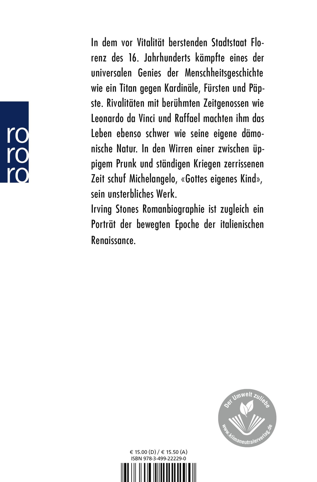 Thumbnail - Michelangelo Irving Stone