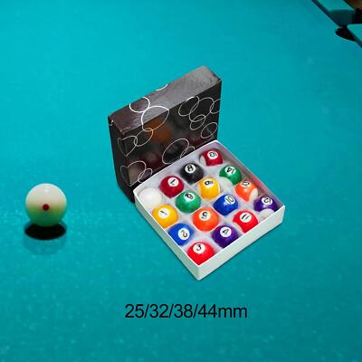 16 stück Mini Billard Bälle Kleine Pool Ball Set für Home Freizeit Sport