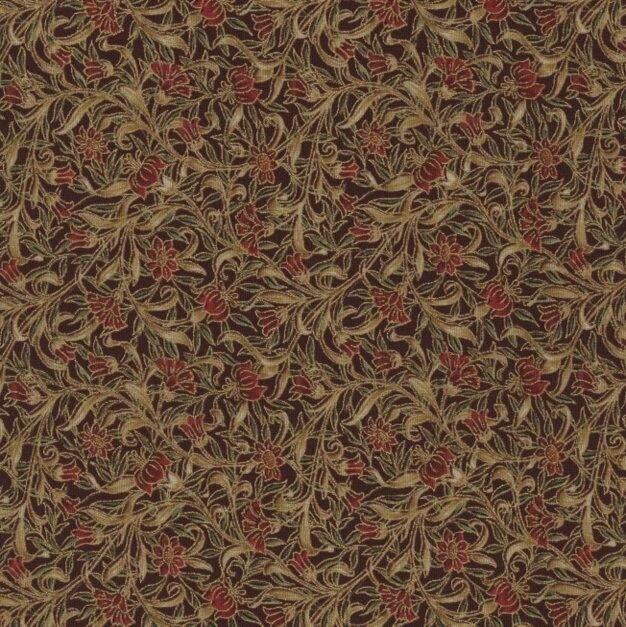 William Morris Seasons Fabric Freedom London Heavy Metallic Tulip