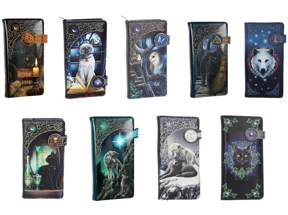 18.5cm PURSE LISA PARKER NEMESIS NOW CAT OWL WOLVES WOLF WITCHING HOUR