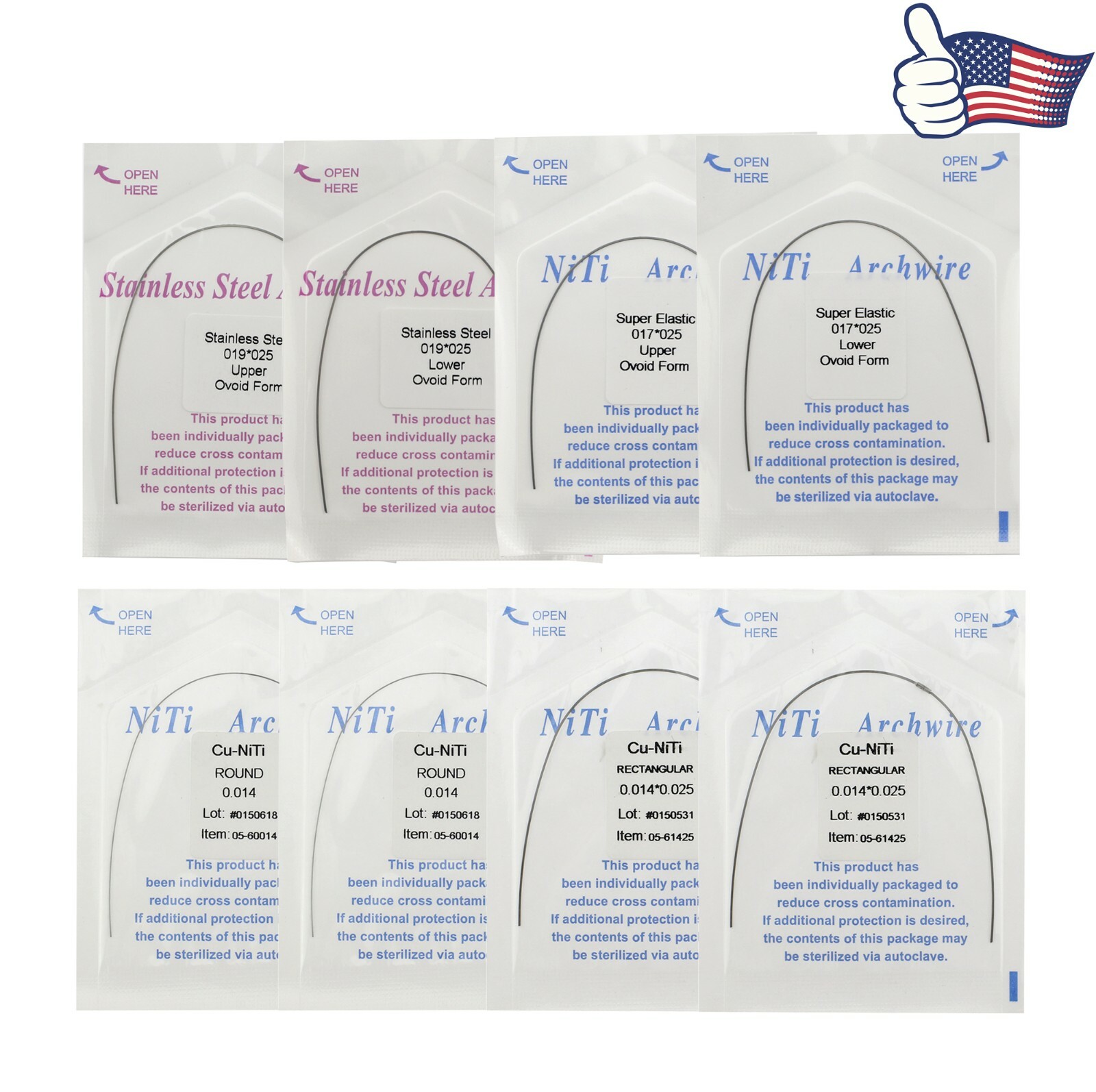 Ormco Damon Style Dental Orthodontic Copper Niti Arch Wire Kit eBay