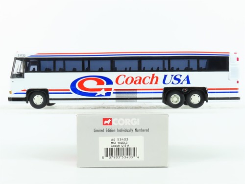 Corgi US53403 Die-Cast MCI-102 DL3 Coach USA Bus Maßstab 1:50