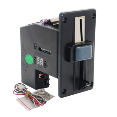 LED Front Panel Electronic Coin Acceptor Comparison Coin Selector Mechanism