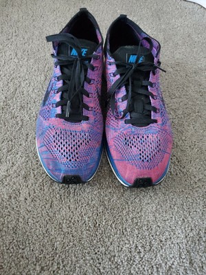 nike flyknit racer purple blue