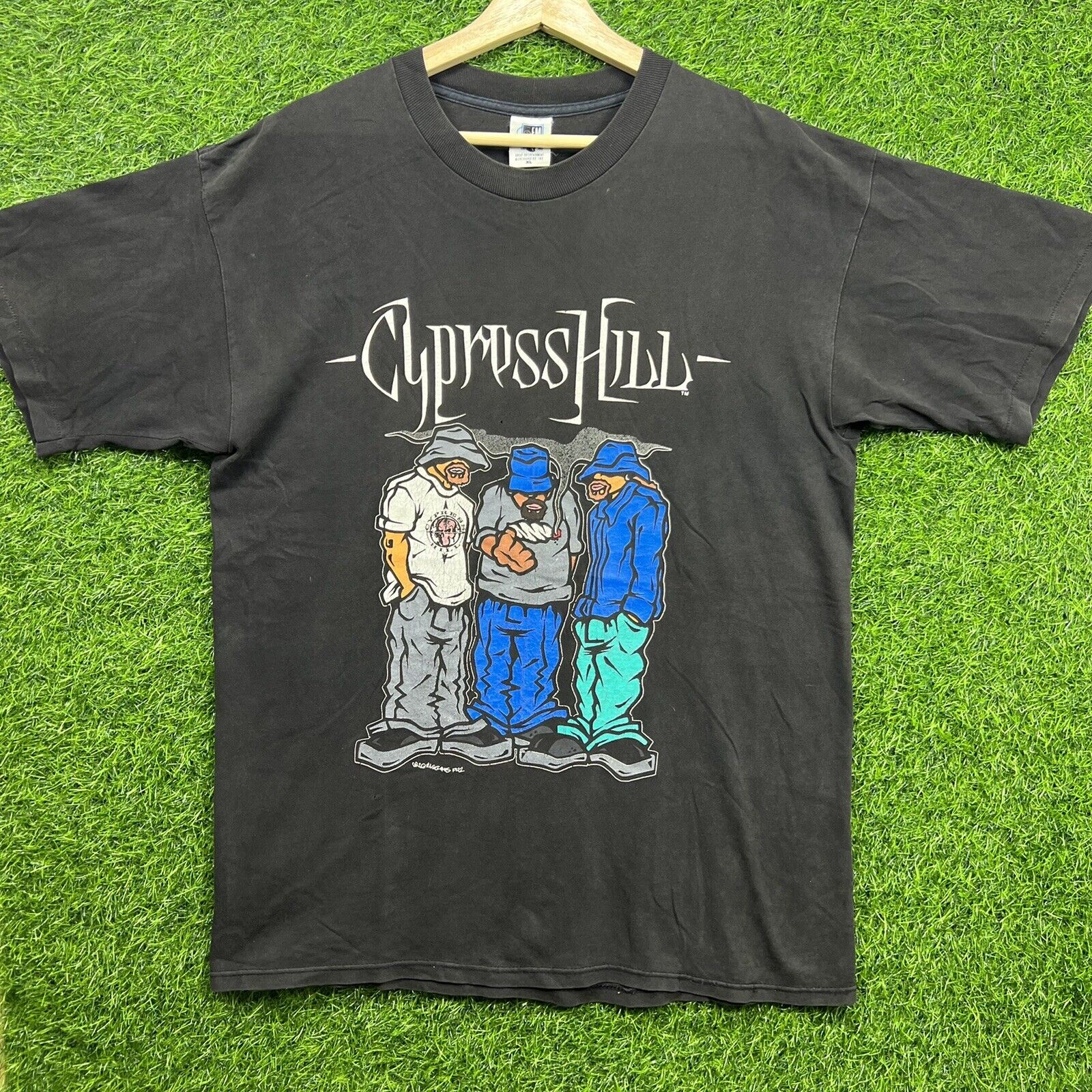 Vintage 1992 Cypress Hill Blunted T-Shirt Sz XL 90s Rap Tee Hip Hop Promo  Weed