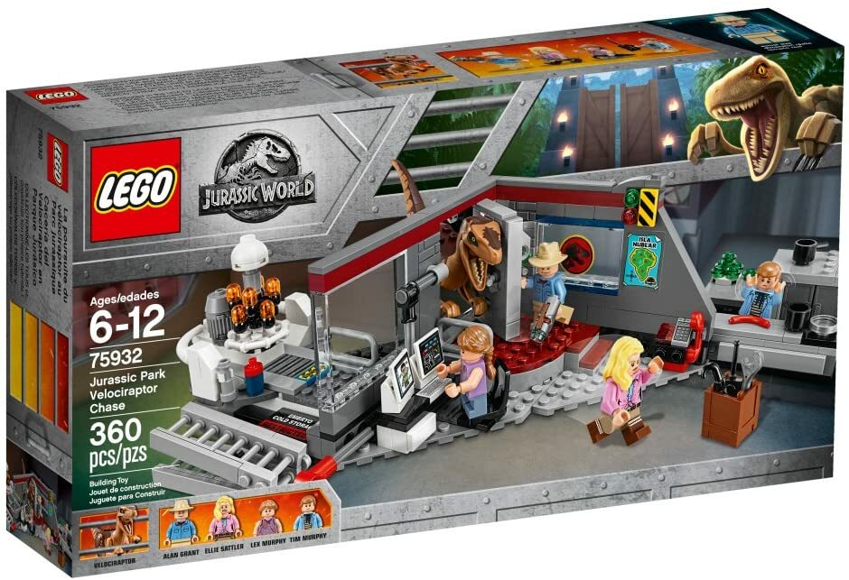 Lego Jurassic World 75932 VELOCIRAPTOR CHASE Park Alan Ellie Lex