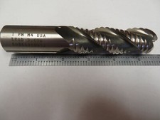 .985" M4 HSS 3 Flute Ball Nose Roughing End Mill, Made In USA