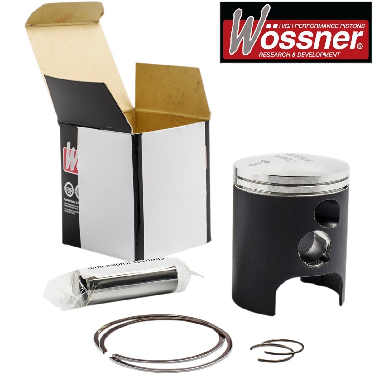 Piston Ø54.44 mm avec segments et axe pour moto Honda NSR 125 R et CRM 125