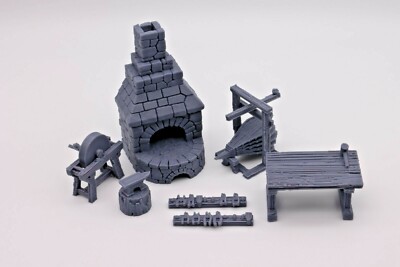 Schmiedewerkzeuge - Streugelände, Landschaft, Fantasy Tabletop Wargames, DnD  