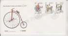EIRE IRELAND FDC FIRST DAY COVER UNADDRESSED 1991 TRANSPORT CYCLES STAMP SET