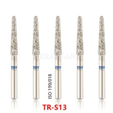 100pcs Diamond Burs TR-S13 1.6mm for Crown Cavity Preparation