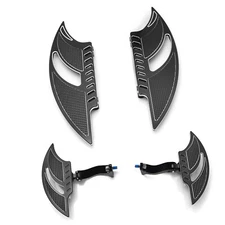 CNC blade Floorboards driver passenger pegs For Harley Touring Road King 1980-up