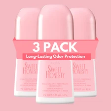 Avon Sweet Honesty Roll-On Antiperspirant Deodorant, 2.6 fl oz (3-Pack)