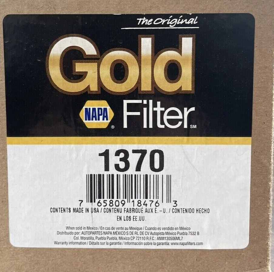 Napa gold 2024 oil filter