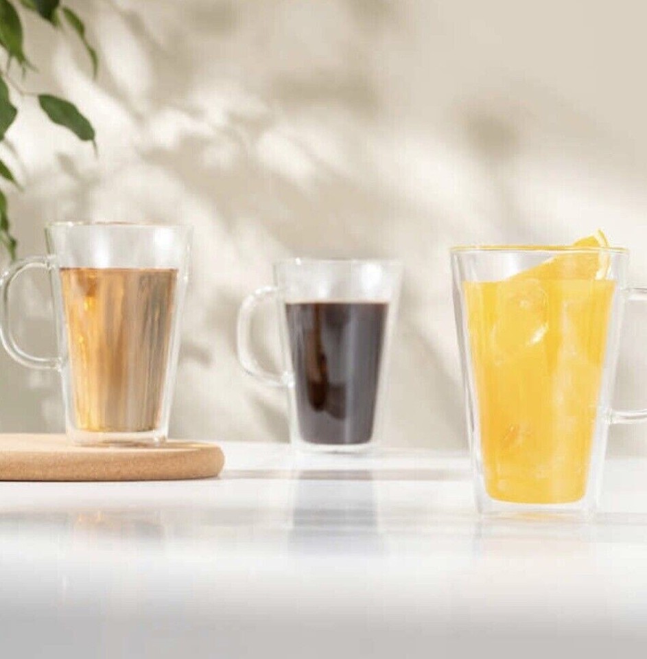 Bodum Canteen Double Wall Mugs 4pc Set Dishwasher Microwave Safe Heat Resistant eBay