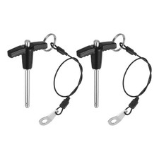 2Pcs T Handle Lock Pins 5mm x 40mm Stainless Steel Button Quick Release Pin