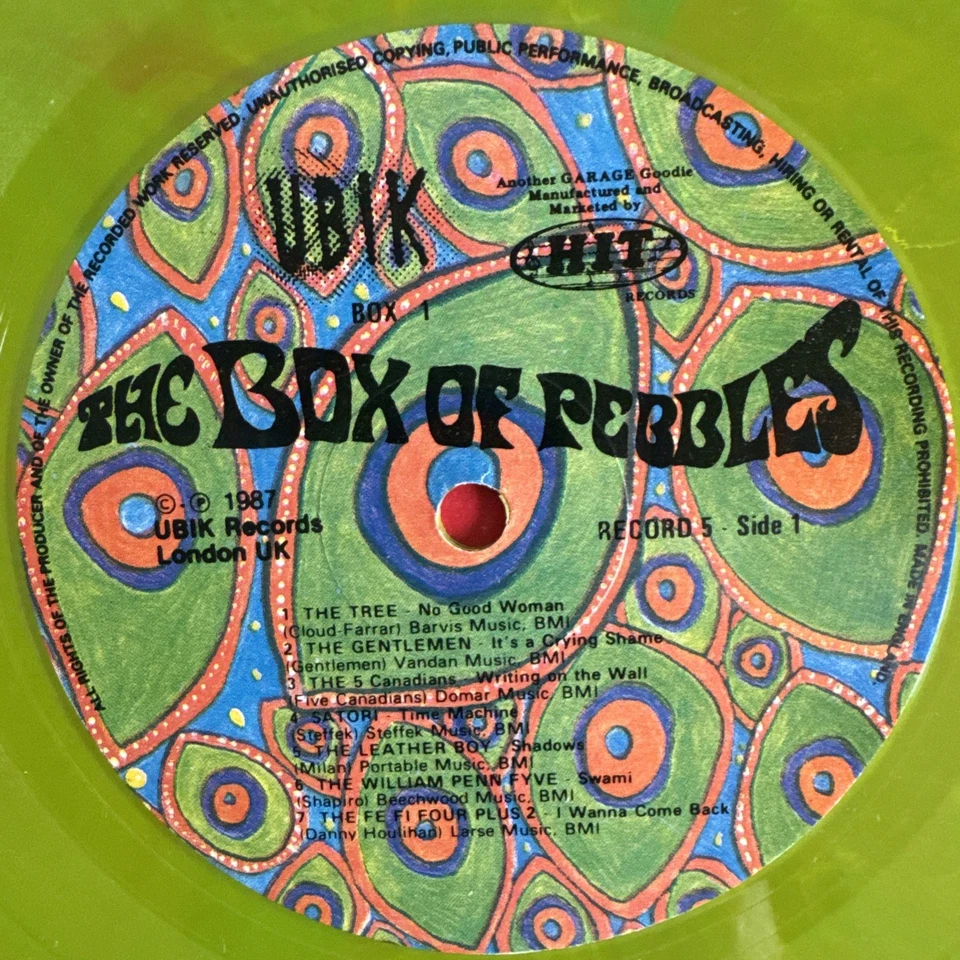 PEBBLES BOX VINYL 5 LP BOX SET UK 1987 MULTI COLOUR VINYLS PRO CLEANED - Image 4 of 4