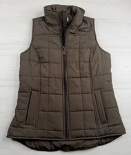 Ariat Real Crius Insulated Vest Full Zip Brown Concealed Carry Western Womens S