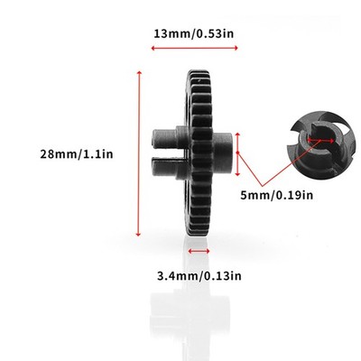 Hauptgetriebe RC Zubehör für Remo Hobby 1/16 Smax 1621/1625/1631/1635/1651/1655