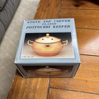 Vintage 1986 CBK Ltd Copper Plated Potpourri Keeper Simmer Pot Vented Lid NIB — photo 1