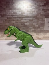 T-Rex Dinosaur Action Figure Red Green Roaring Lights-Up Toy