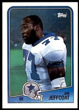 1988 Topps Jim Jeffcoat Dallas Cowboys #267